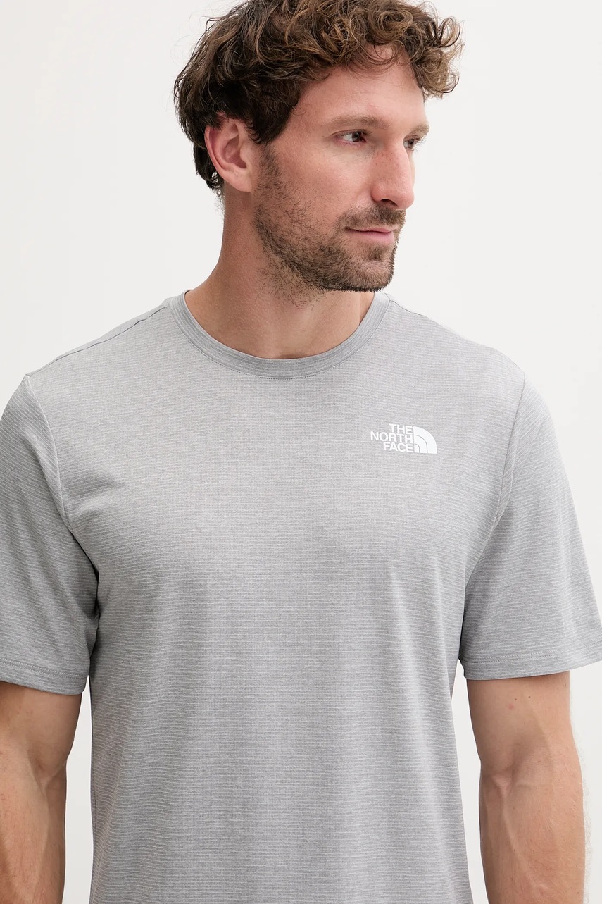 Αθλητικό μπλουζάκι The North Face 24/7 ανδρικά, χρώμα: γκρι, NF0A894BCQO1 φωτογραφία