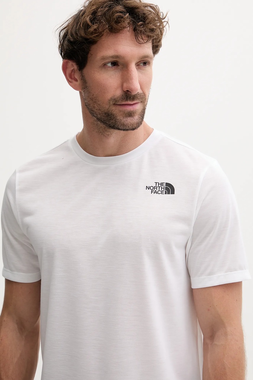 Μπλουζάκι προπόνησης The North Face Multiple Placement χρώμα: άσπρο, NF0A8E1BFN41 φωτογραφία