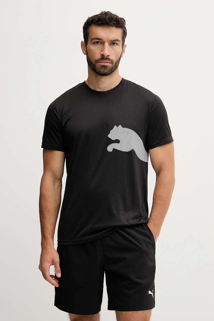 Puma tricou de antrenament culoarea negru, cu imprimeu, 526721