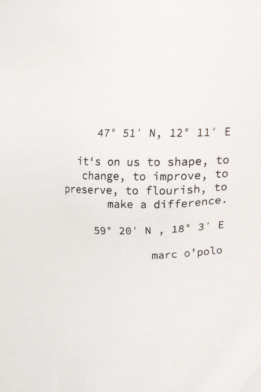 Βαμβακερό μπλουζάκι Marc O'Polo φωτογραφία