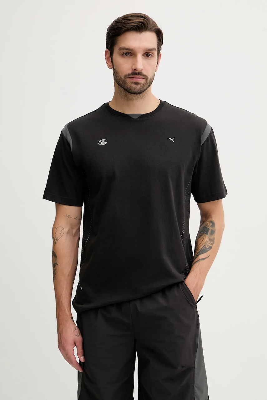 Puma tricou PUMA x SAN SAN GEAR culoarea negru, cu imprimeu, 632548
