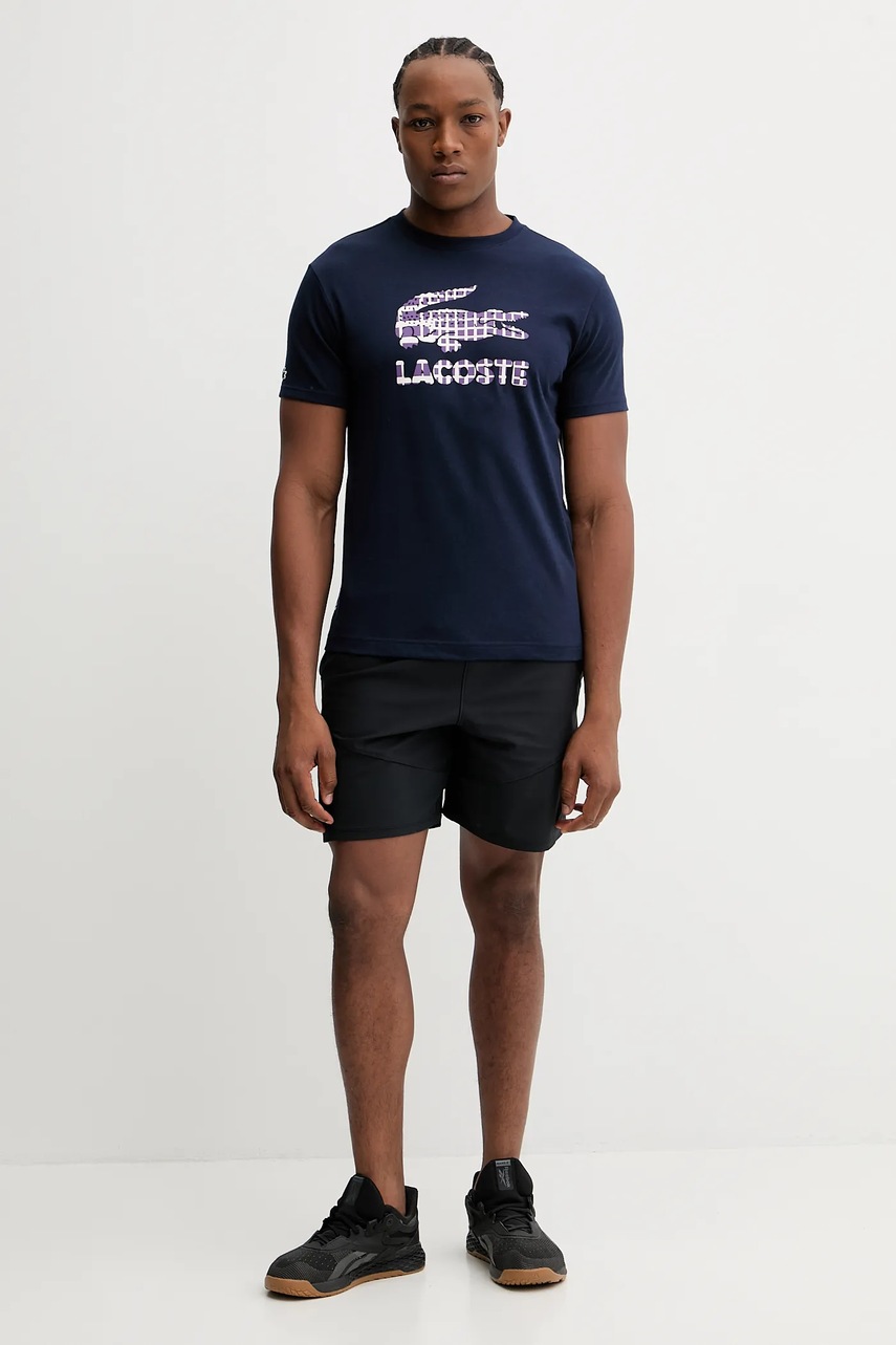 Футболка Lacoste цвет синий с принтом TH4769