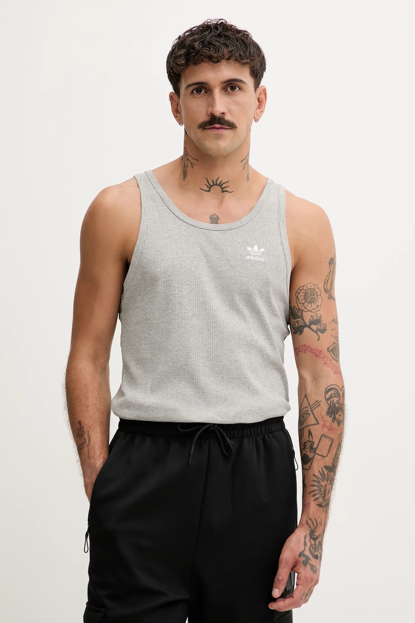 adidas Originals tricou Essentials culoarea gri, JV7669