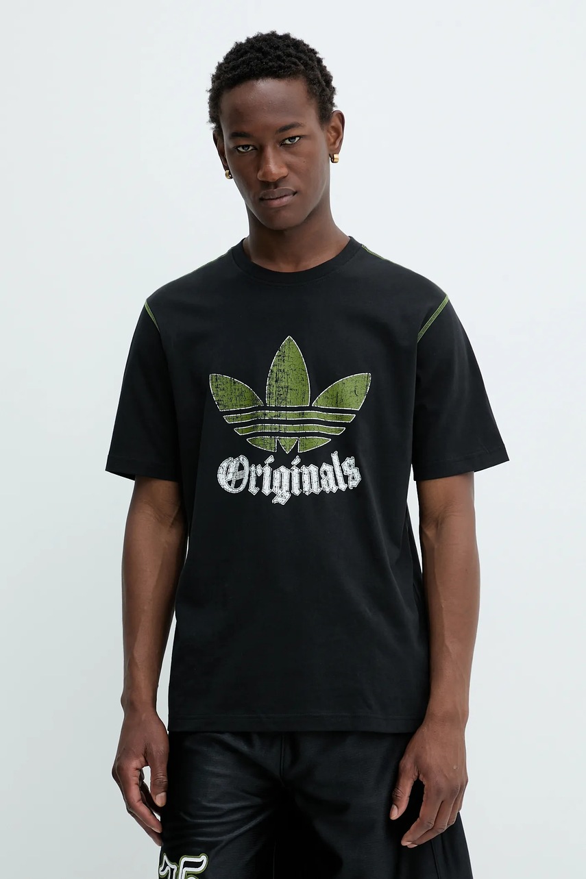 adidas Originals tricou din bumbac Grfx Tee culoarea negru, cu imprimeu, JY2761
