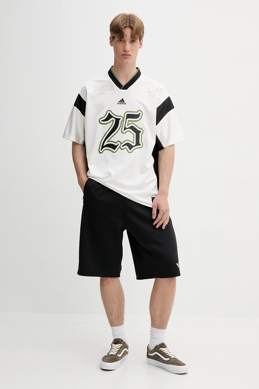 Футболка adidas Originals цвет бежевый с аппликацией JY2762