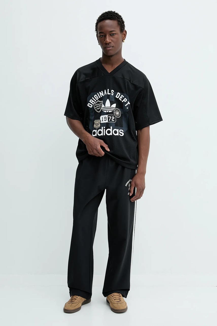 Футболка adidas Originals OG Dept Jersey цвет чёрный с принтом KD6252