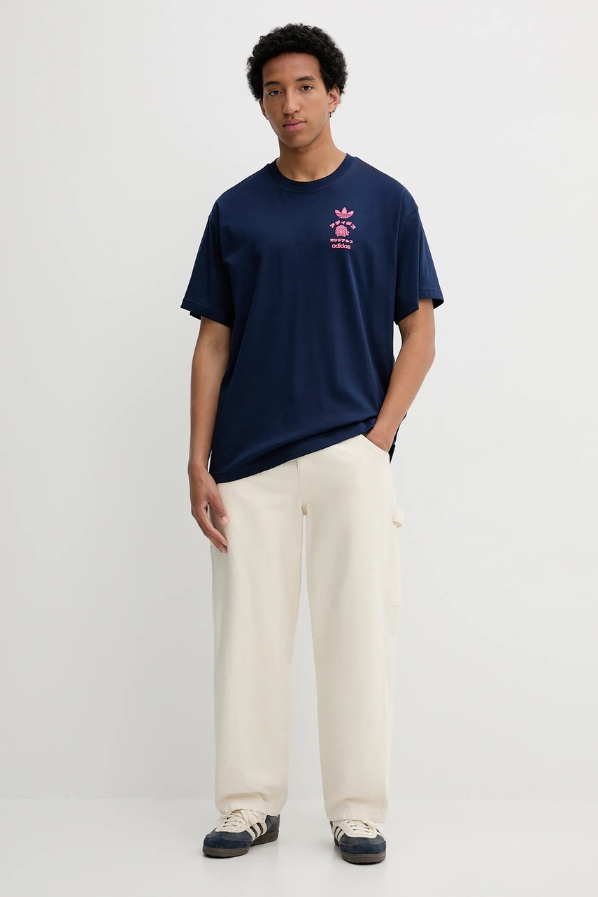 Хлопковая футболка adidas Originals Japan Florals T с принтом KT0787