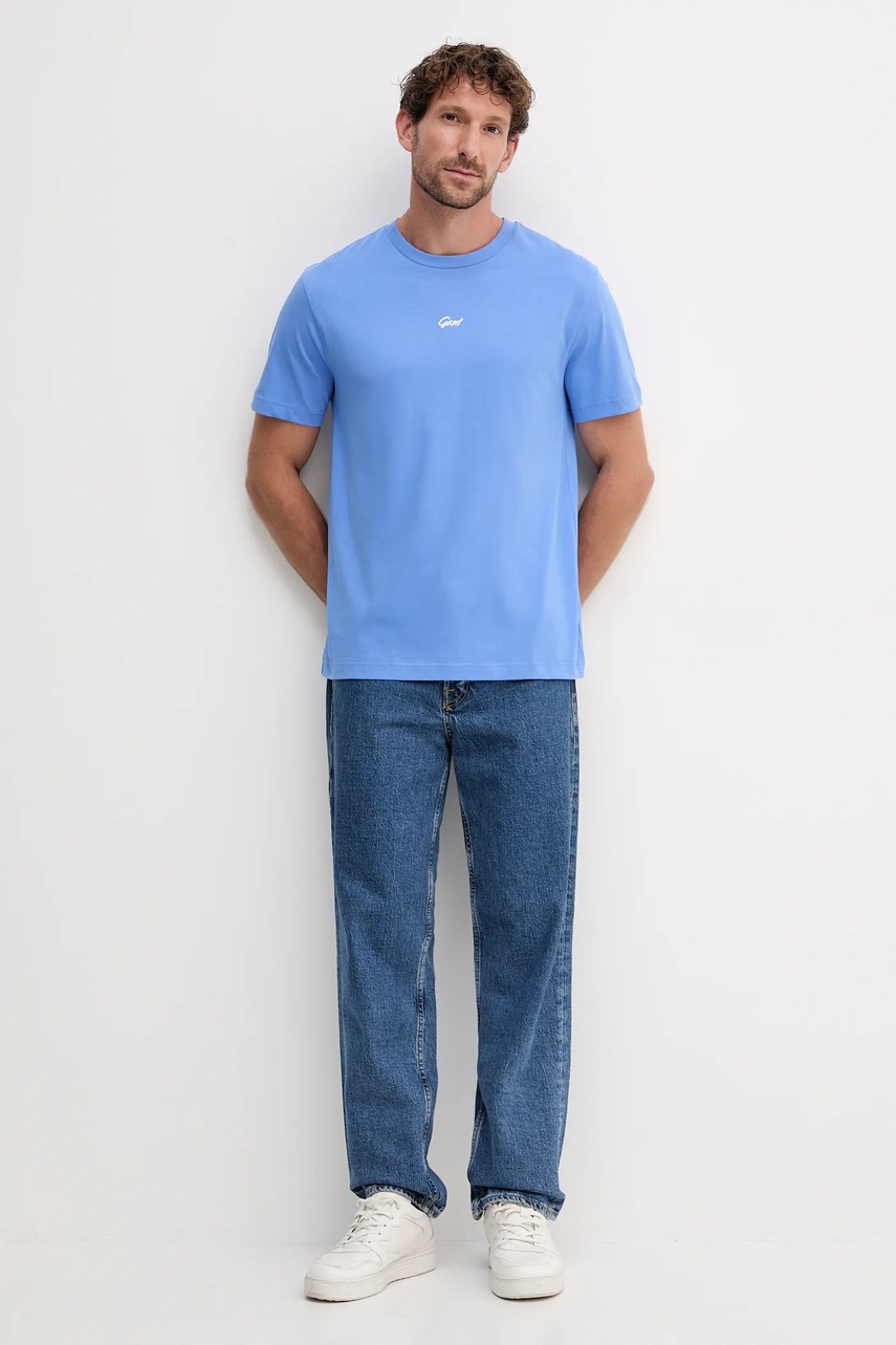 Хлопковая футболка Gant с принтом 2003343