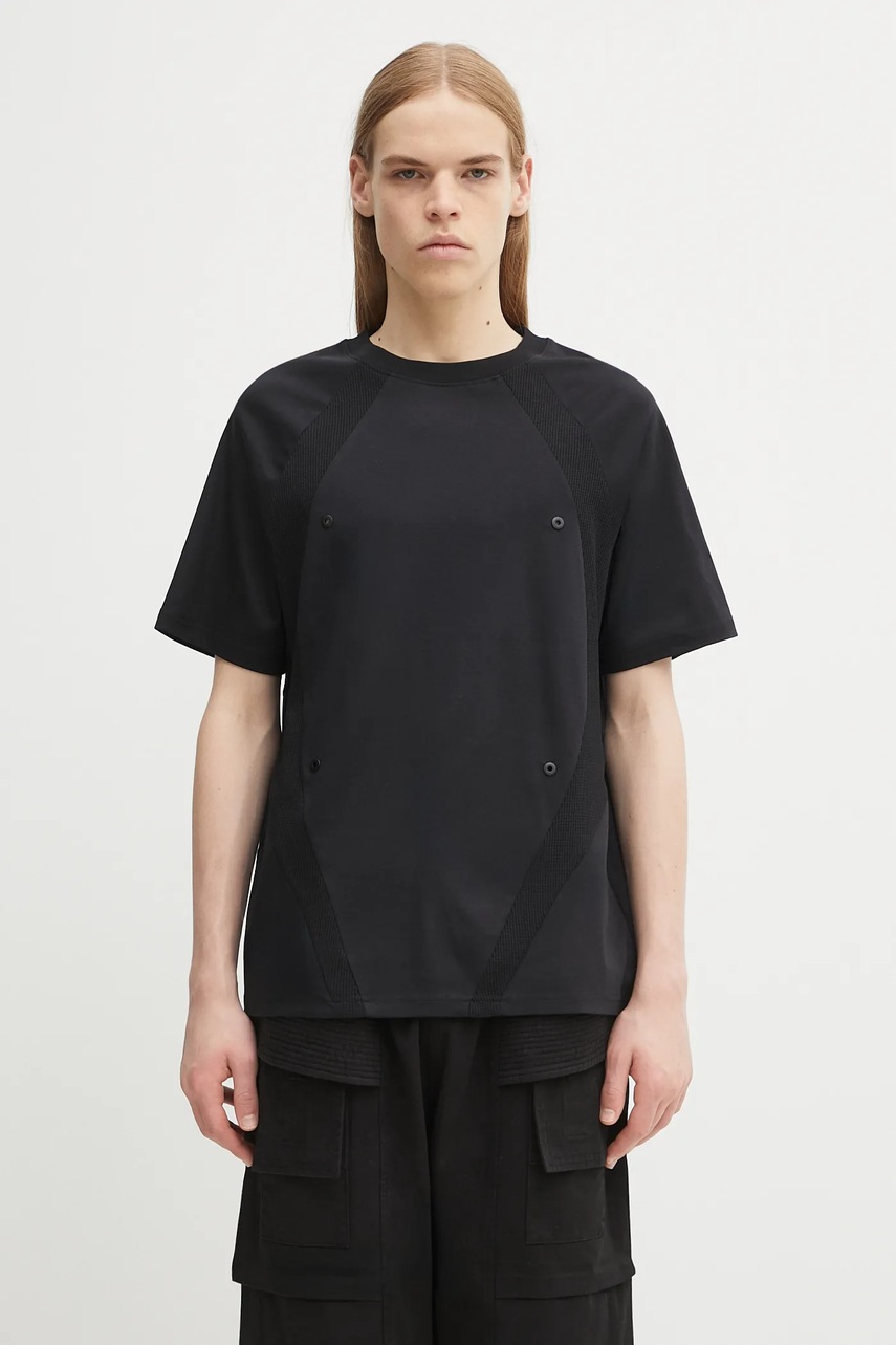 Heliot Emil tricou din bumbac culoarea negru, uni, PREAW25_M_09_140_BLK01