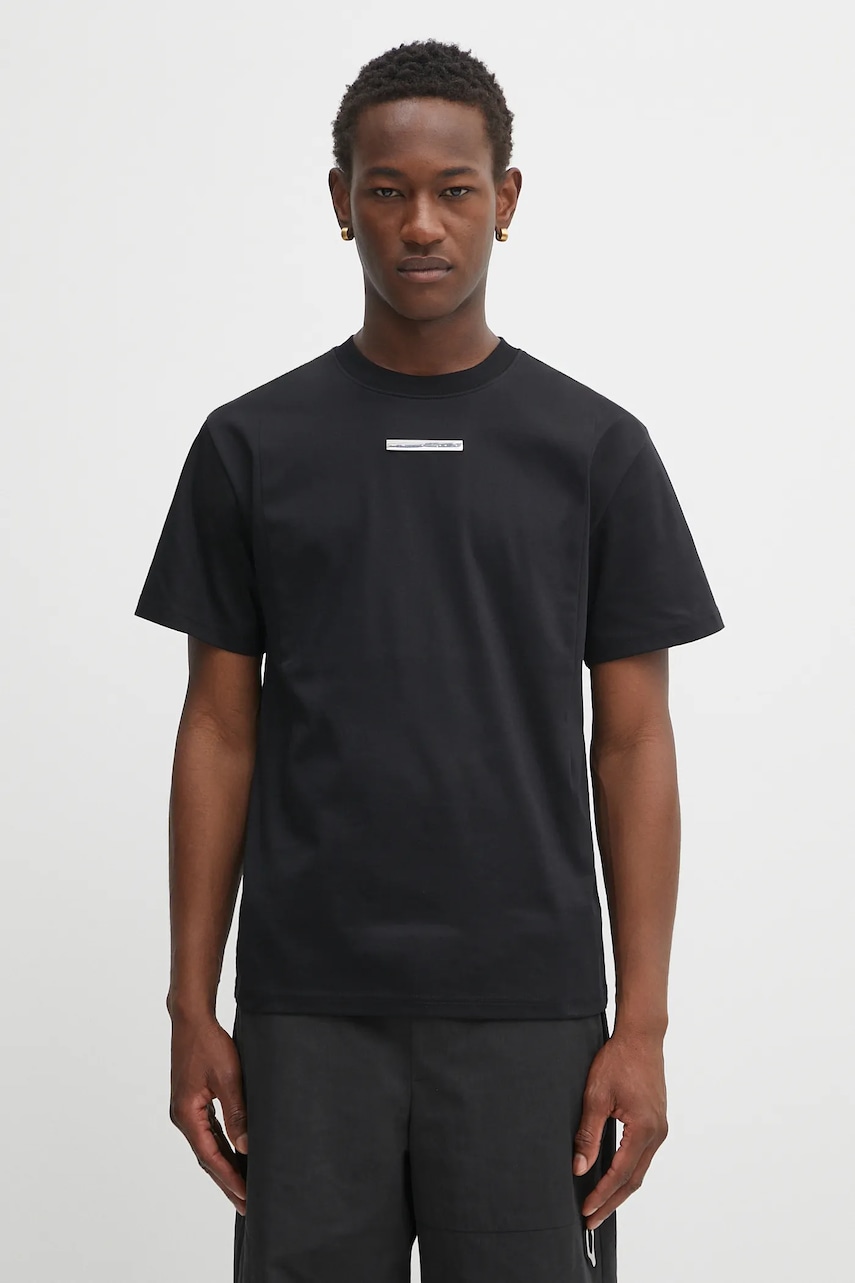 Heliot Emil tricou din bumbac culoarea negru, uni, PREAW25_M_09_139_BLK01