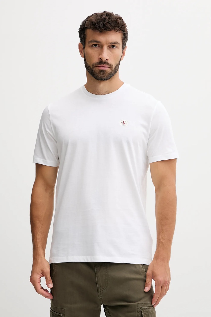 Хлопковая футболка Calvin Klein Jeans 2 шт цвет чёрный однотонная LV04RD248G