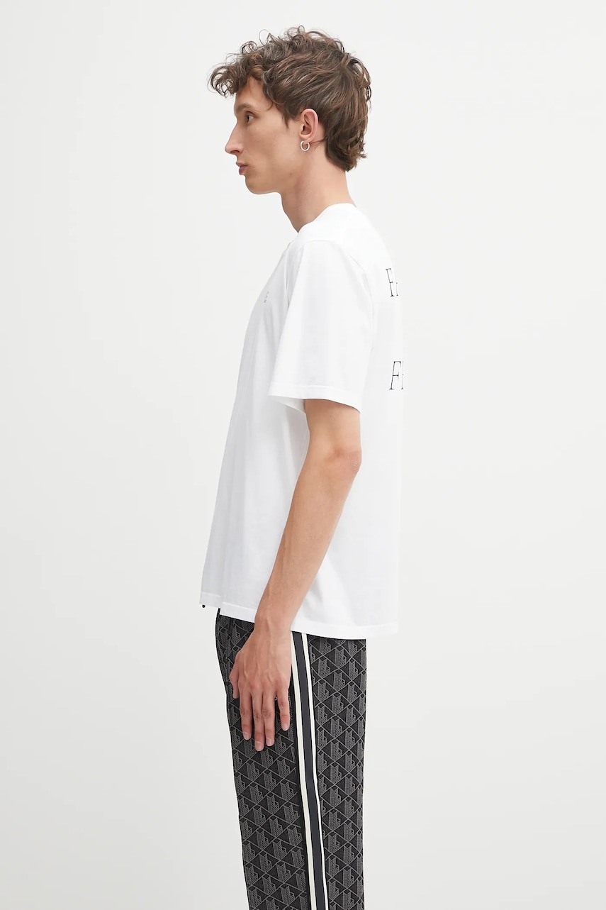 Хлопковая футболка MM6 Maison Margiela цвет белый с принтом SH2GC0031.M20048.100 Хлопковая футболка MM6 Maison Margiela цвет белый с принтом SH2GC0031.M20048.100