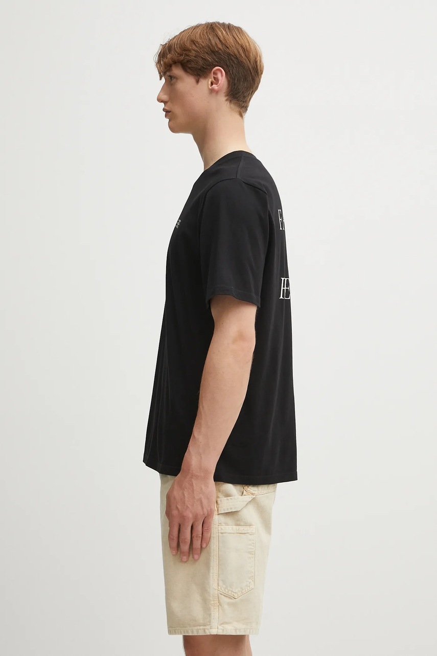 Хлопковая футболка MM6 Maison Margiela цвет чёрный с принтом SH2GC0031.M20048.900