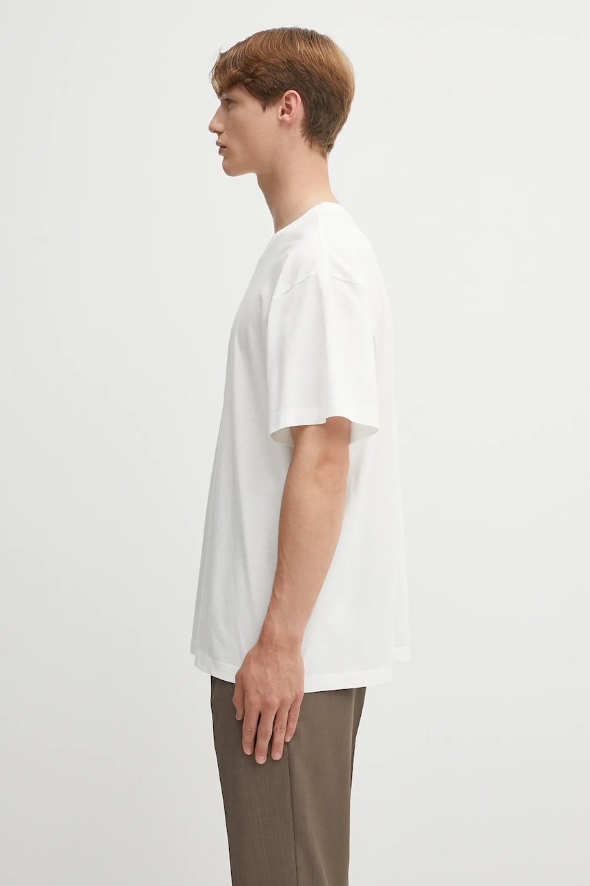 Хлопковая футболка MM6 Maison Margiela x MM6 Wardro цвет белый однотонная SH0GC0032.S24312.101 Хлопковая футболка MM6 Maison Margiela x MM6 Wardro цвет белый однотонная SH0GC0032.S24312.101