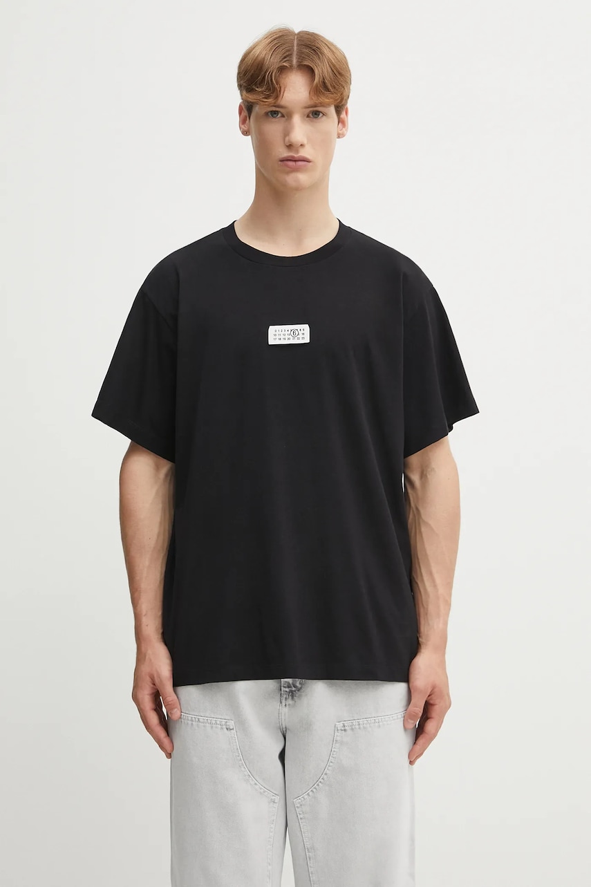 MM6 Maison Margiela tricou din bumbac x MM6 Wardro culoarea negru, uni, SH0GC0032.S24312.900
