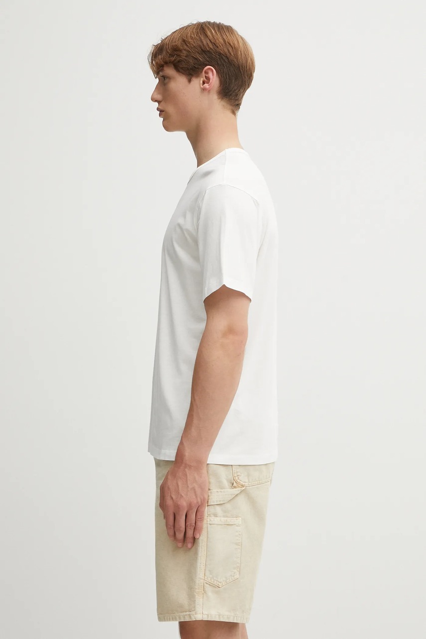 Хлопковая футболка MM6 Maison Margiela цвет белый с принтом SH0GC0057.S24312.101 Хлопковая футболка MM6 Maison Margiela цвет белый с принтом SH0GC0057.S24312.101