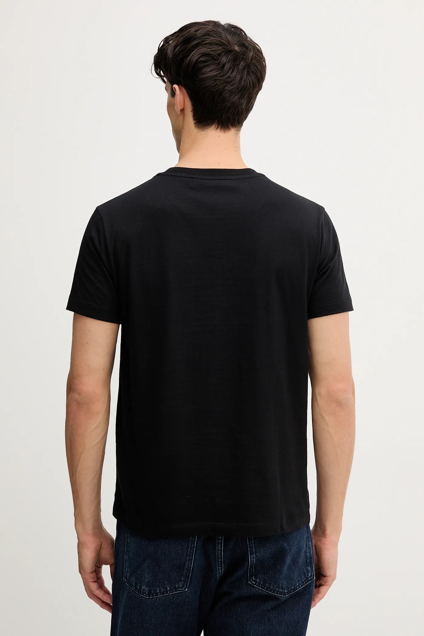 Хлопковая футболка Trussardi цвет чёрный однотонная G0278000048N