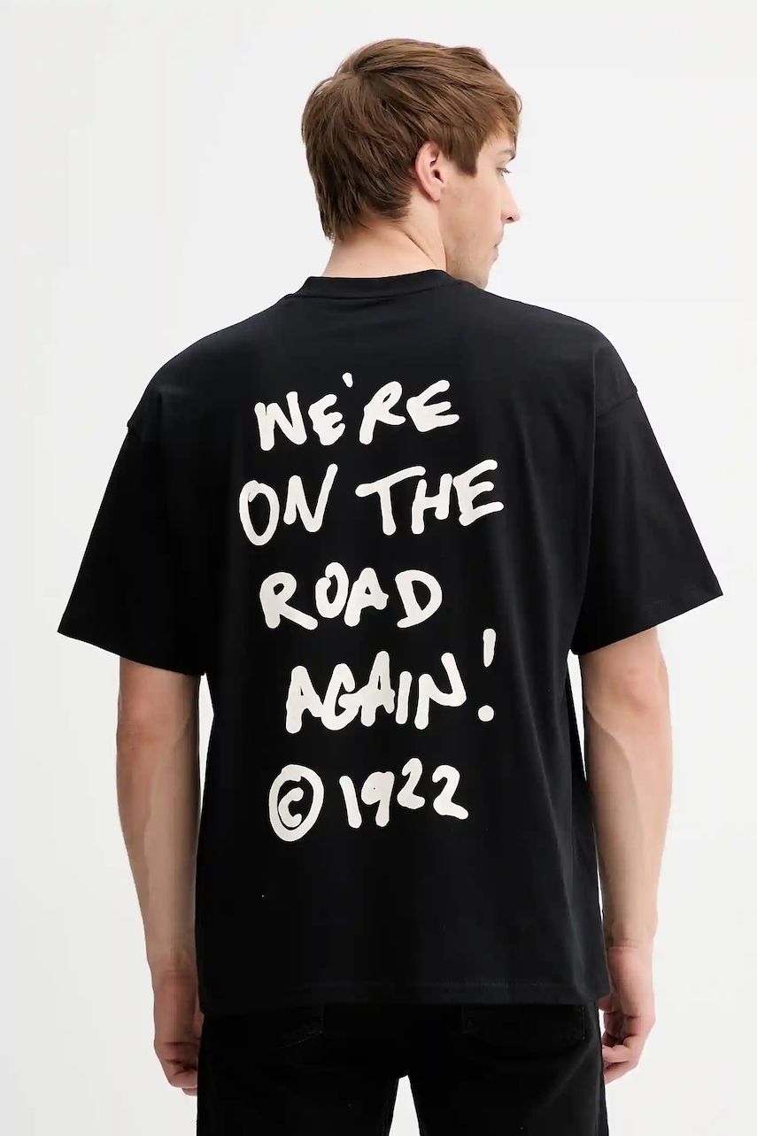 Dickies tricou din bumbac culoarea negru, cu imprimeu, DK0A87QO