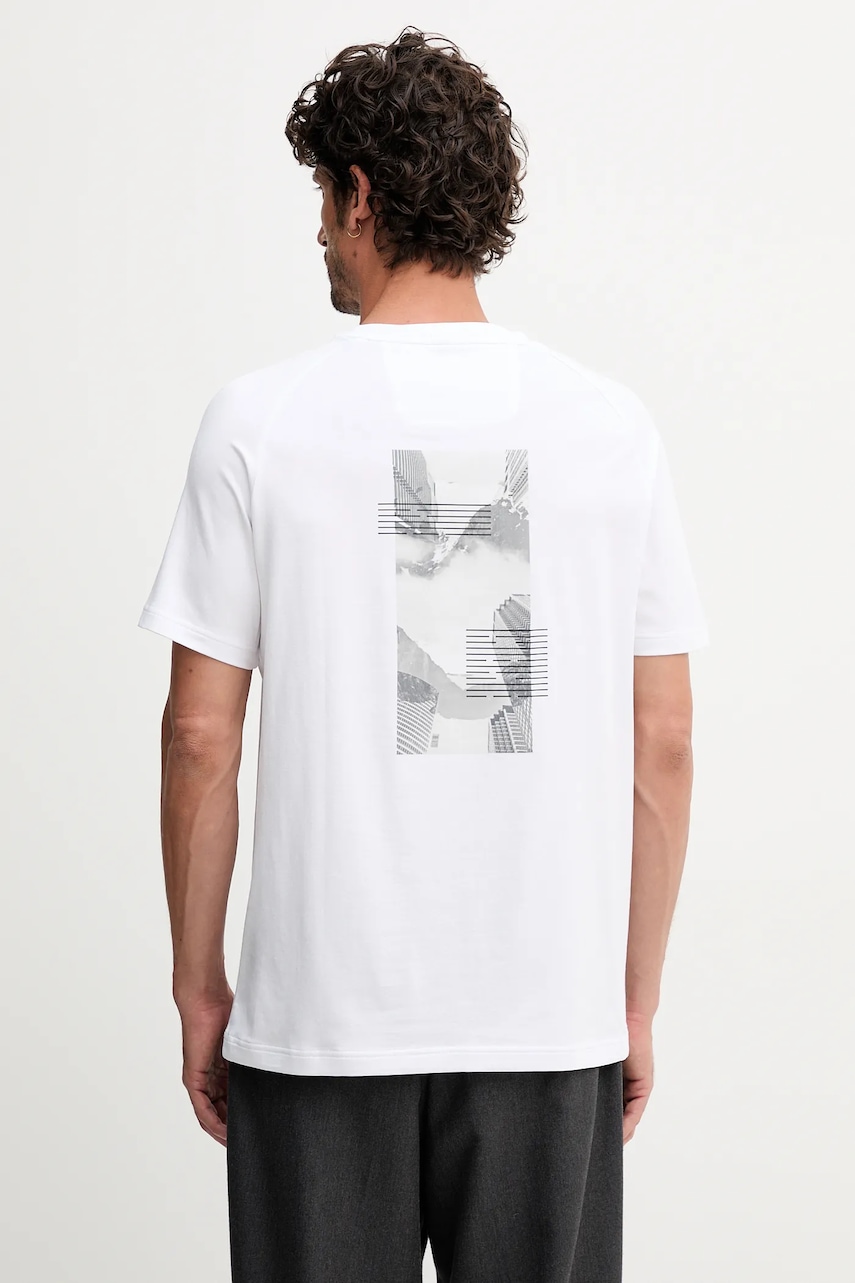 BOSS Green tricou culoarea alb, cu imprimeu, 50548093