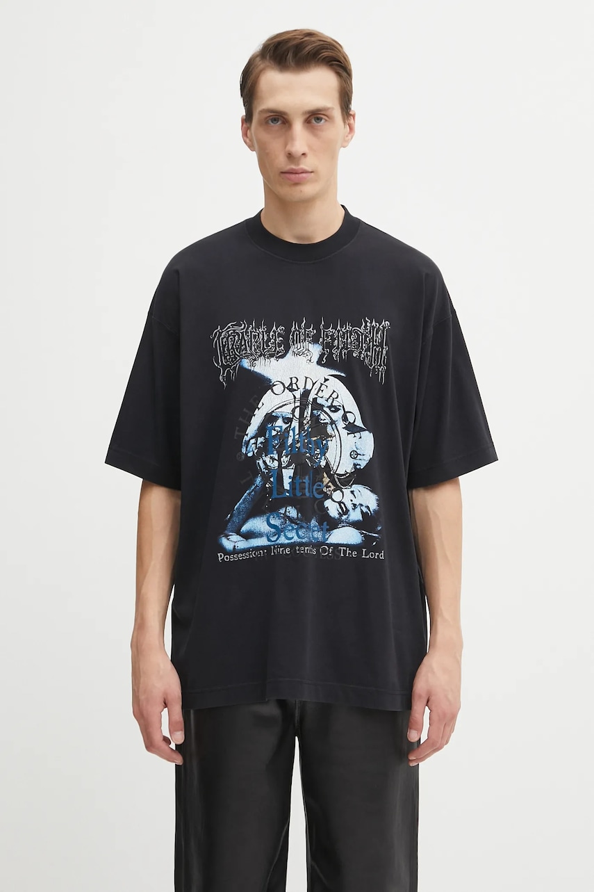 VETEMENTS t-shirt bawełniany Cof Filthy Secret Oversized