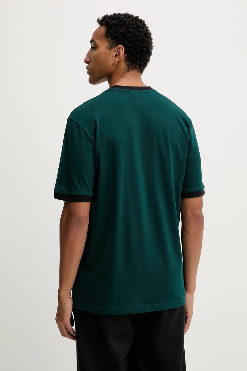 Βαμβακερό μπλουζάκι adidas Originals Adicolor loose 2000s ανδρικό, χρώμα: πράσινο, JX1513 φωτογραφία