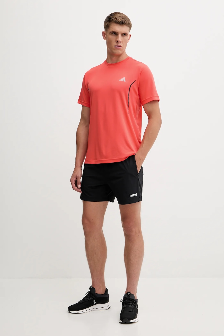 Футболка adidas Performance Tech App цвет оранжевый с принтом JZ8494 Футболка adidas Performance Tech App цвет оранжевый с принтом JZ8494