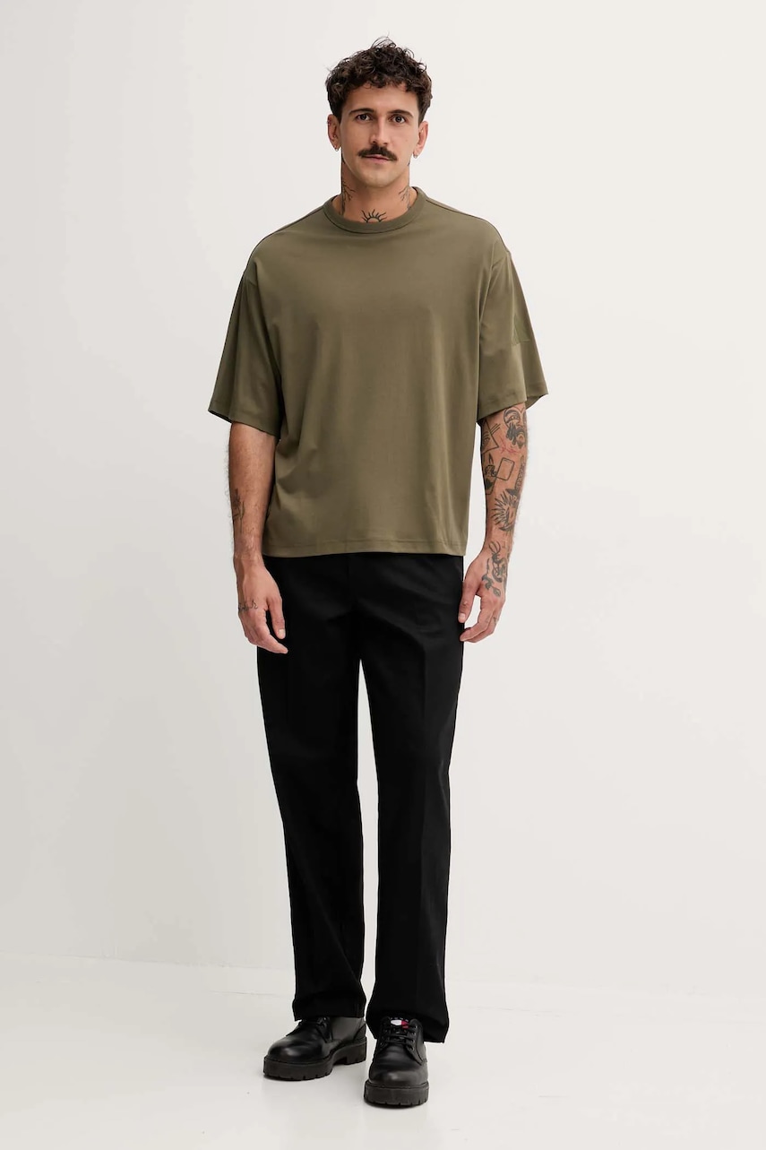 Хлопковая футболка adidas Soft Lux цвет зелёный с принтом KB8094 Хлопковая футболка adidas Soft Lux цвет зелёный с принтом KB8094