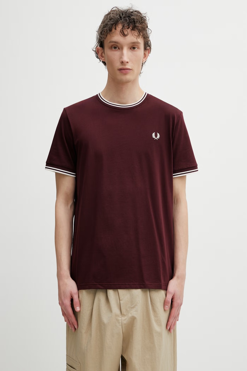 Fred Perry T-shirt ανδρικό βαμβακερό
