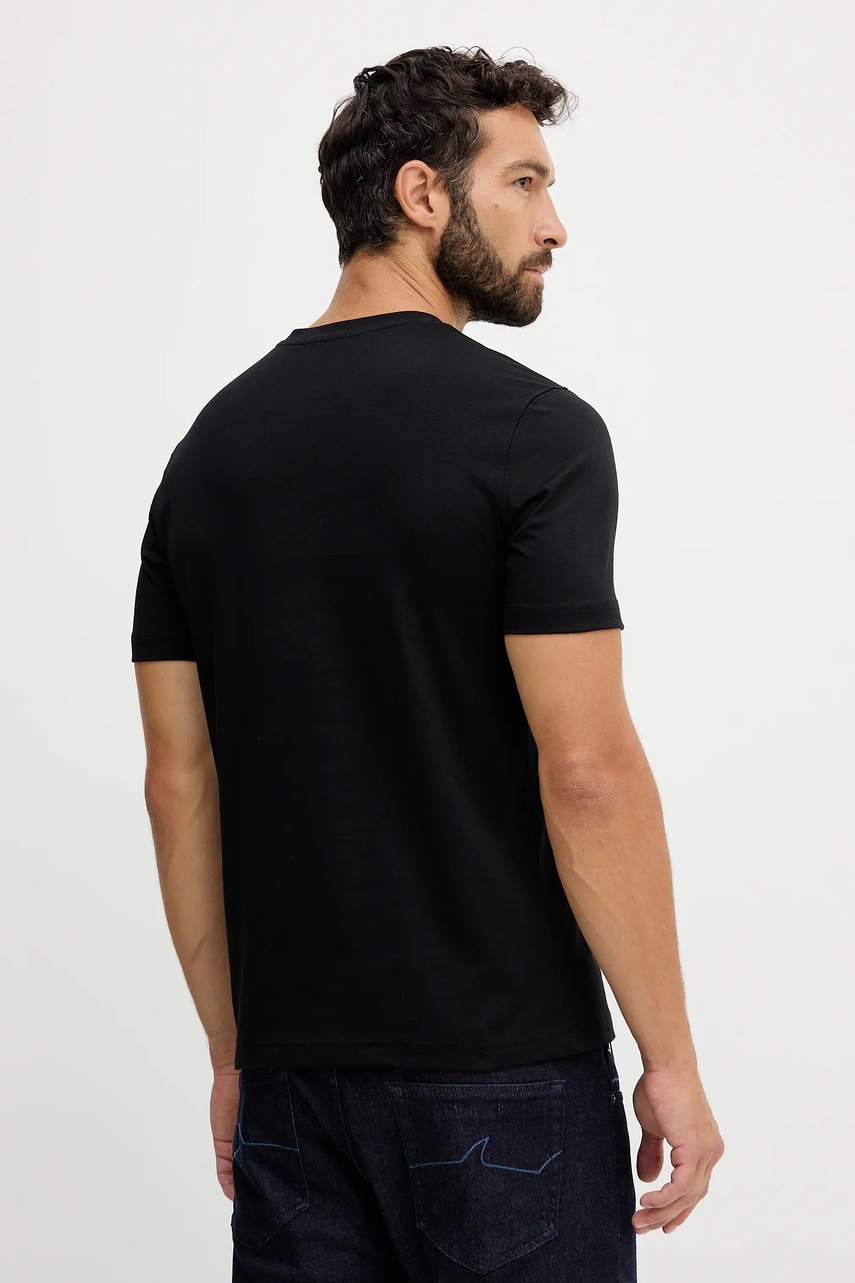 Хлопковая футболка Aeronautica Militare цвет чёрный с принтом TS1942UJ00538