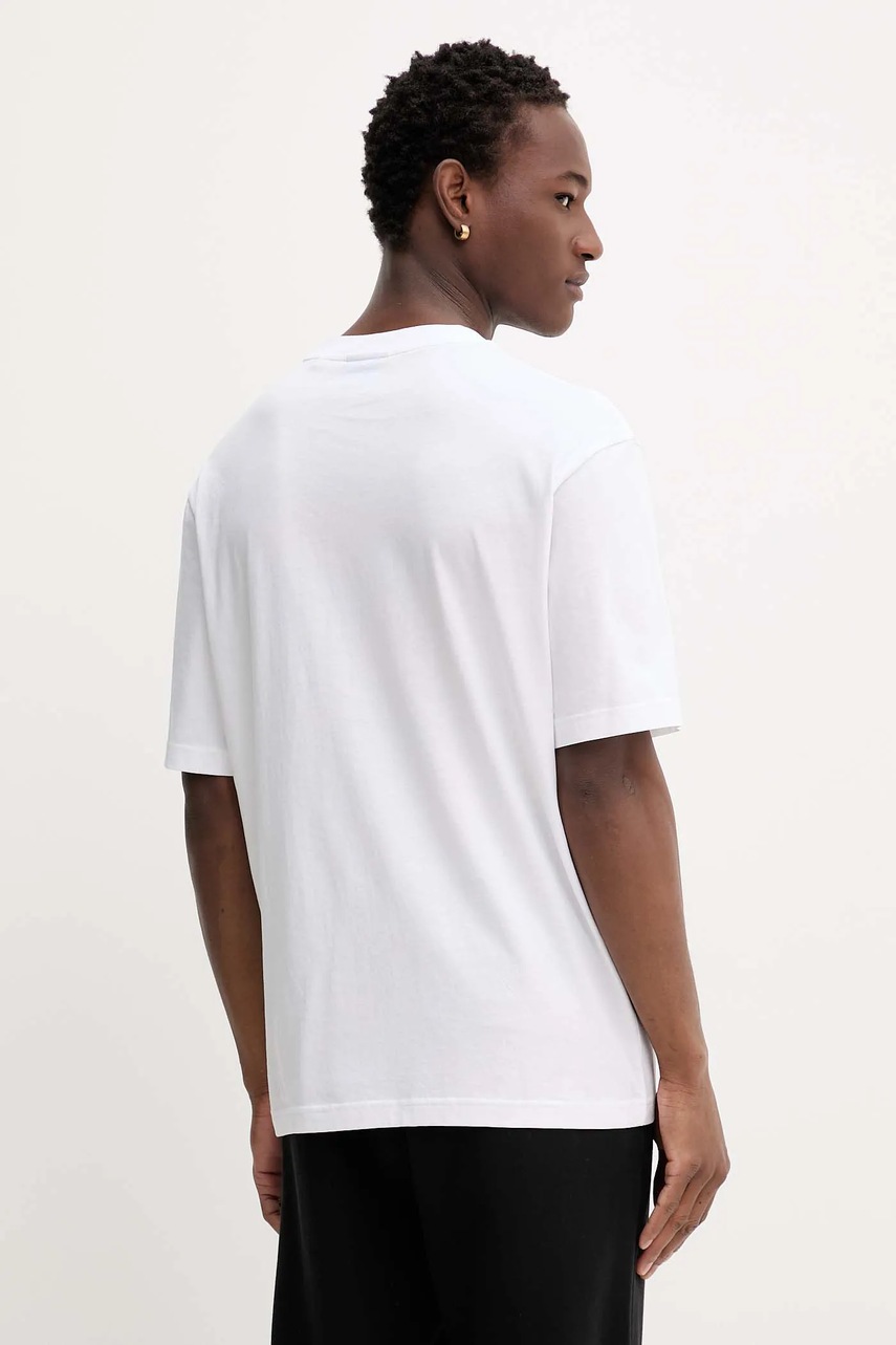 Βαμβακερό μπλουζάκι Hugo Blue ανδρικό, χρώμα: άσπρο, 50549155 φωτογραφία