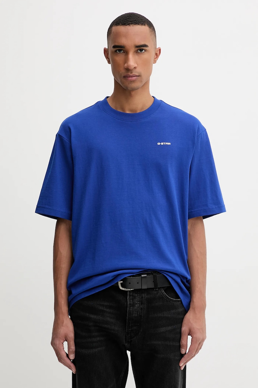 G-Star tricou din bumbac uni, D26817.D593