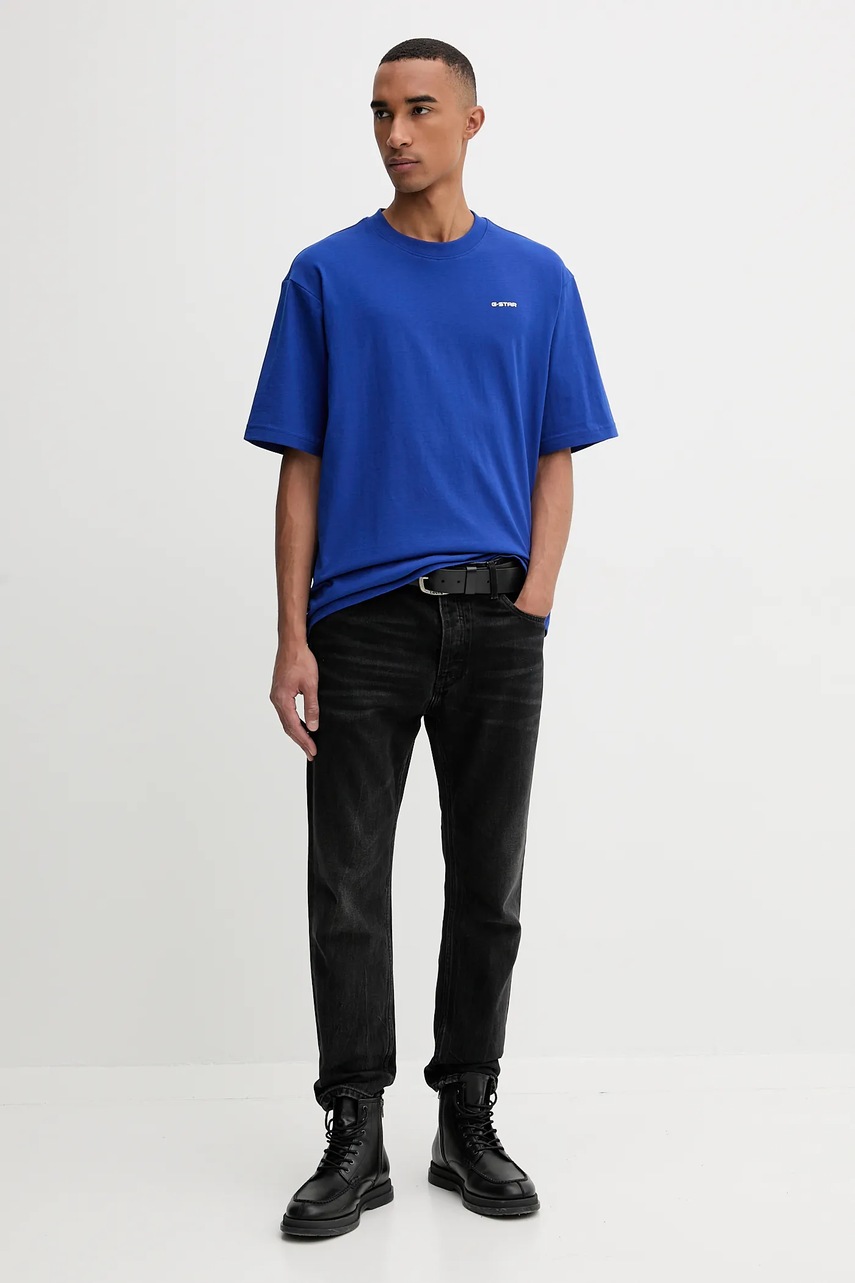 Хлопковая футболка G-Star однотонная D26817.D593