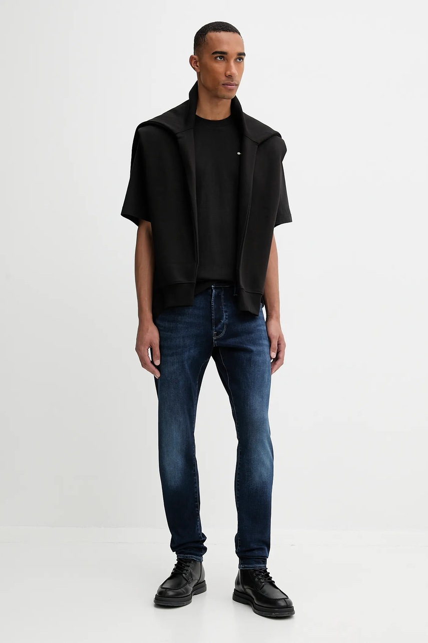 Хлопковая футболка G-Star цвет чёрный однотонная D26817.D593