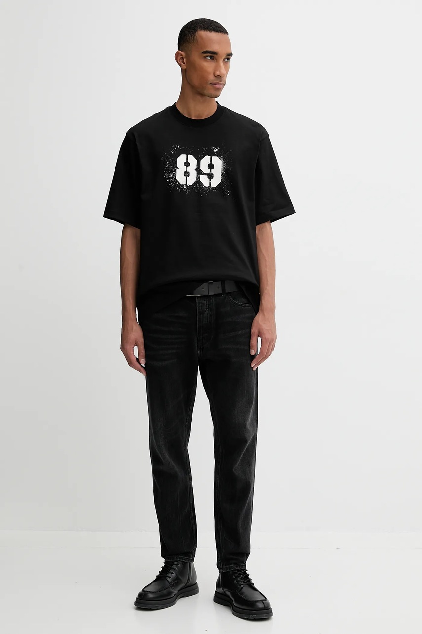 Хлопковая футболка G-Star 0 цвет чёрный с принтом D27719.C336