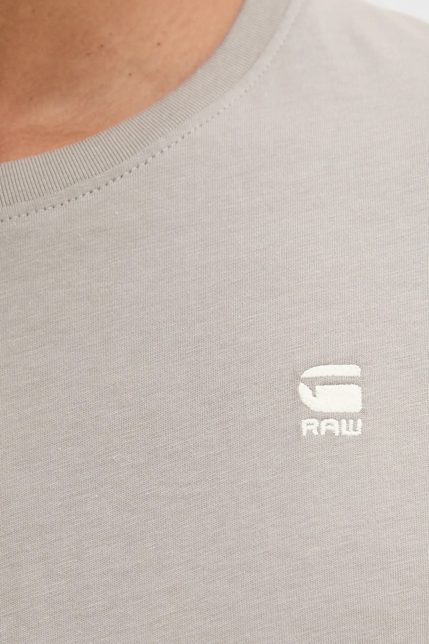 Βαμβακερό μπλουζάκι G-Star ανδρικό, χρώμα: γκρι, D24449-336 φωτογραφία