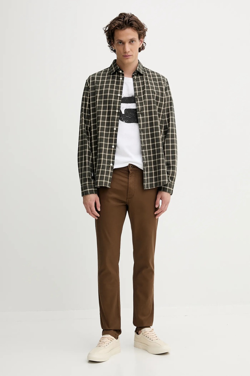 Хлопковая футболка G-Star цвет белый с принтом D26833.D101