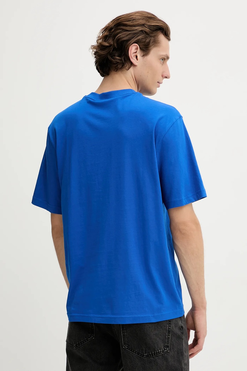 Βαμβακερό μπλουζάκι Hugo Blue ανδρικό, χρώμα: μπλε, 50546246 φωτογραφία