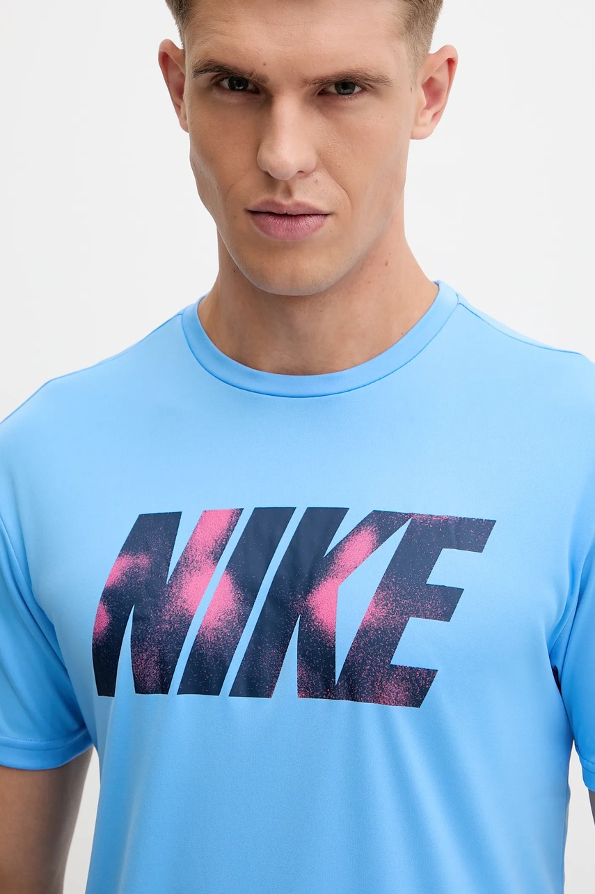 T-shirt κολύμβησης Nike χρώμα: μπλε, NESSF569 φωτογραφία