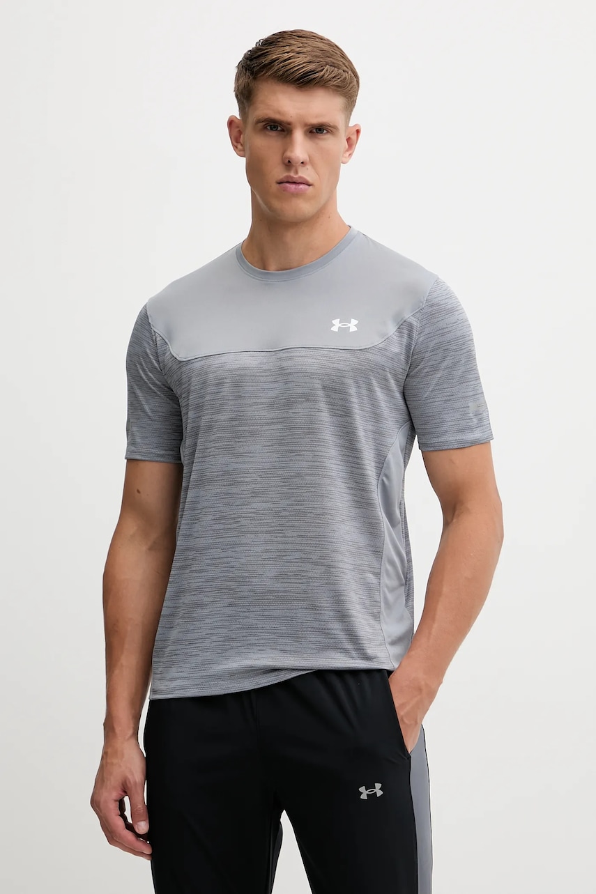 Under Armour tricou sport UA Tech Utility culoarea gri, uni, 6004965