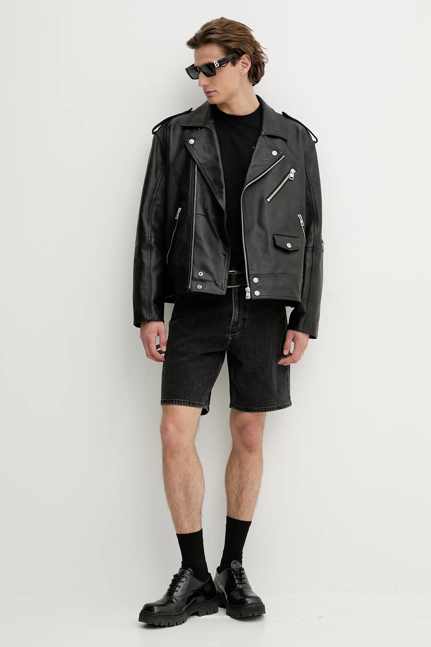 Хлопковая футболка Guess Jeans цвет чёрный с принтом M5BI42 K8HM0