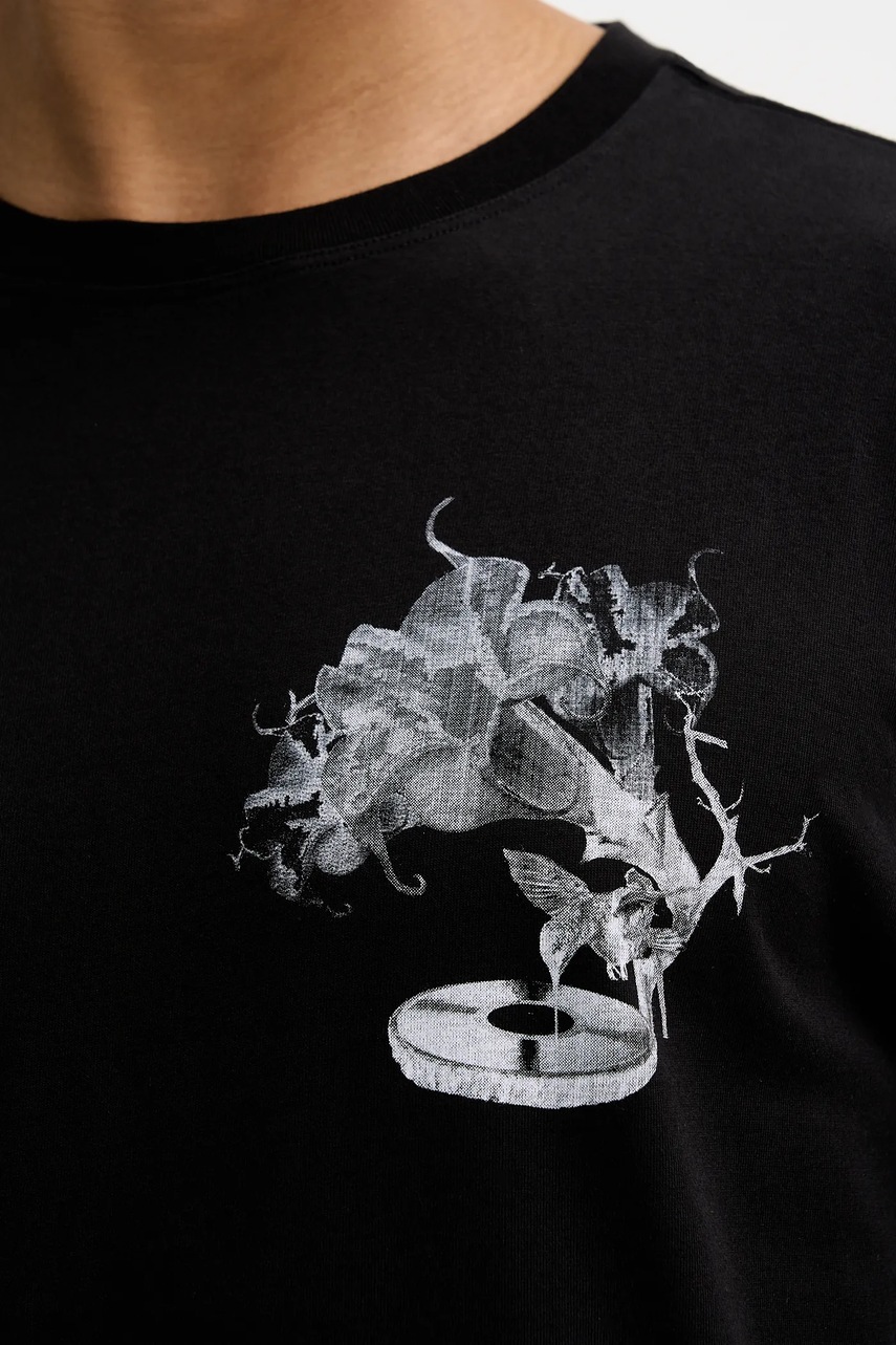 Βαμβακερό μπλουζάκι Filling Pieces Grammophone ανδρικό, χρώμα: μαύρο, 422520500236 φωτογραφία