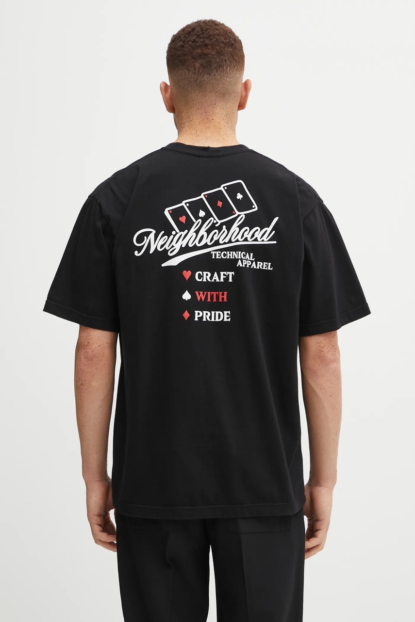 NEIGHBORHOOD t-shirt bawełniany NH. TEE SS-8