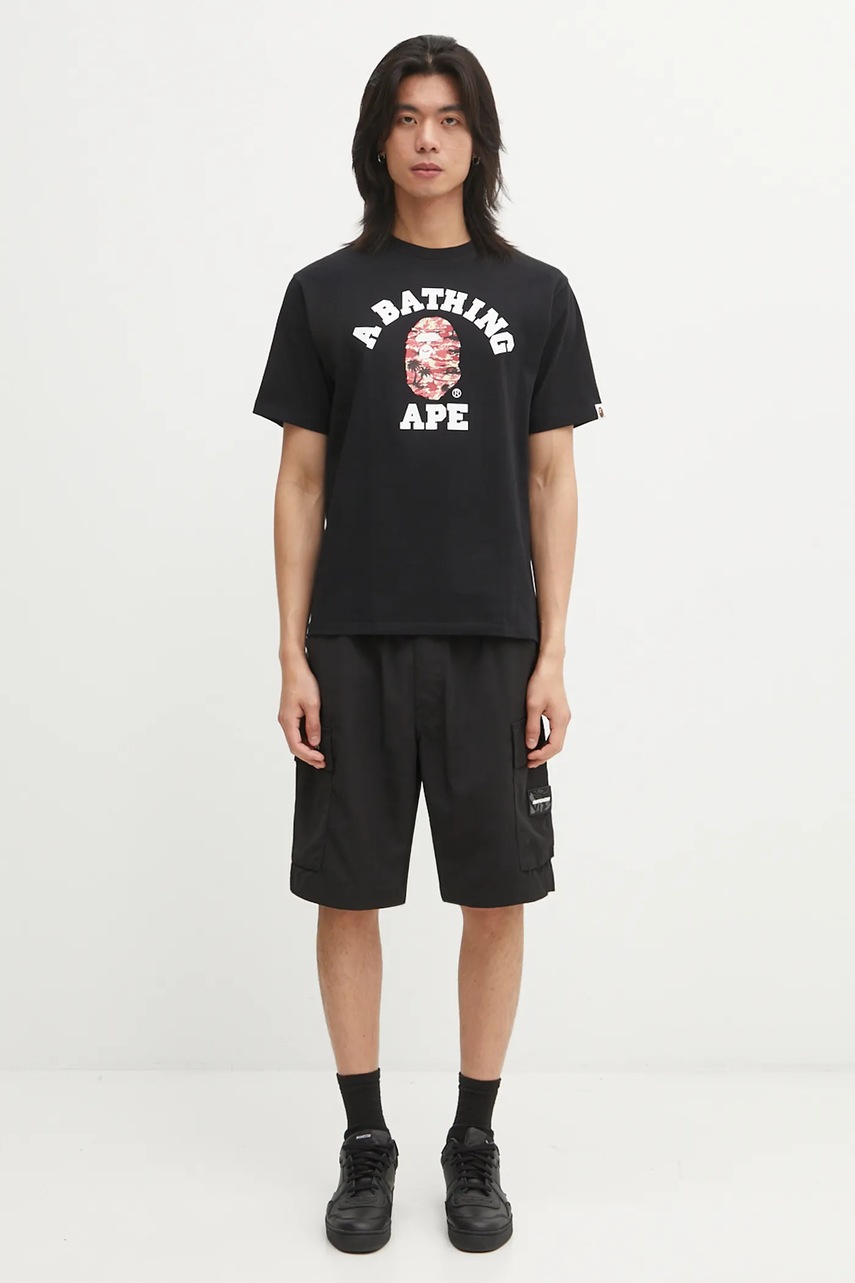 A Bathing Ape t-shirt bawełniany Palm Tree Camo College (zdjęcie 5)