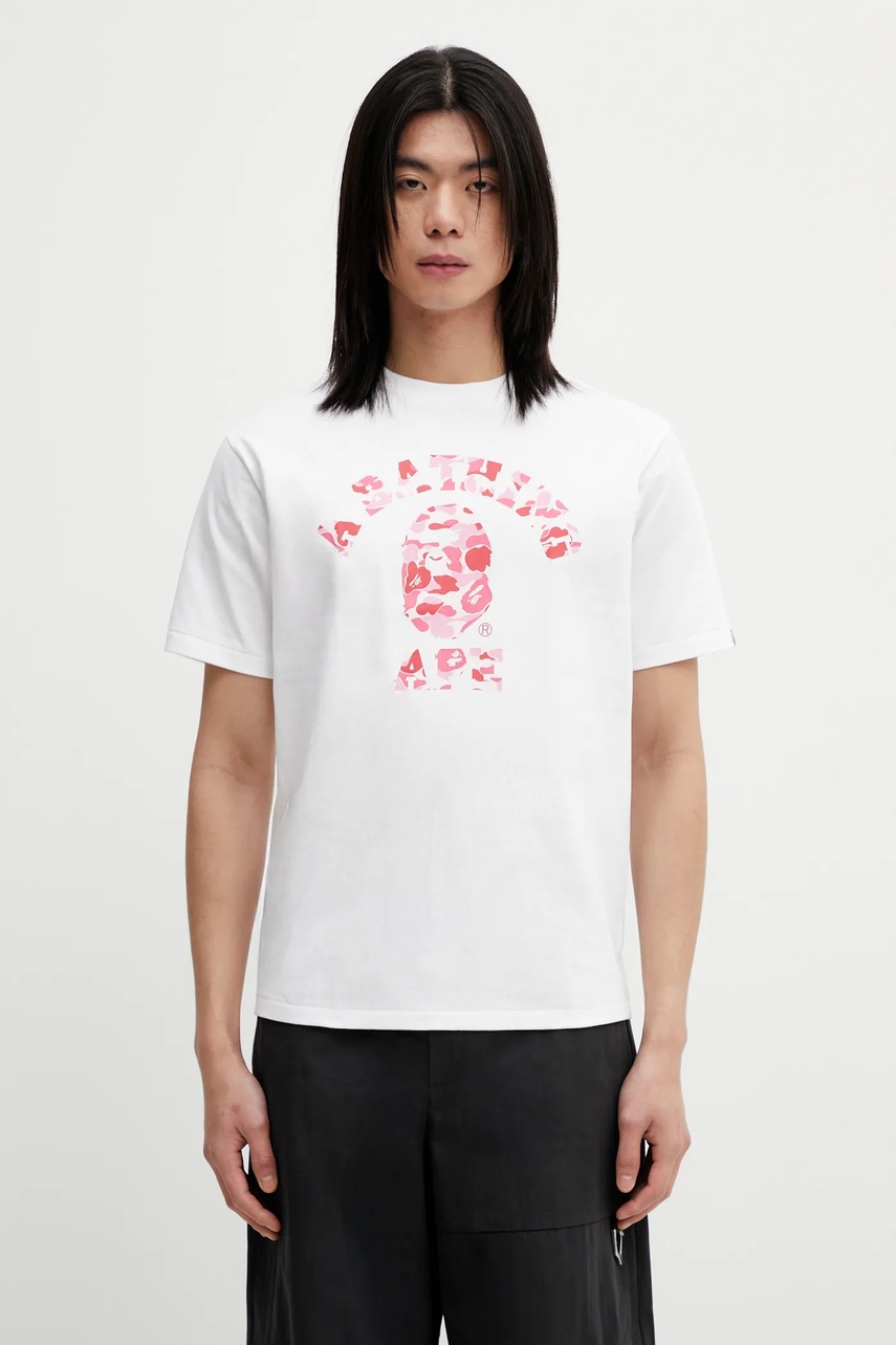 A Bathing Ape t-shirt bawełniany ABC Camo College