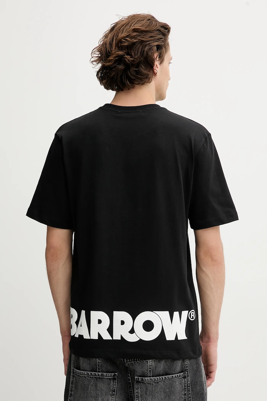 Barrow tricou din bumbac culoarea negru, cu imprimeu, F5BWUATH059