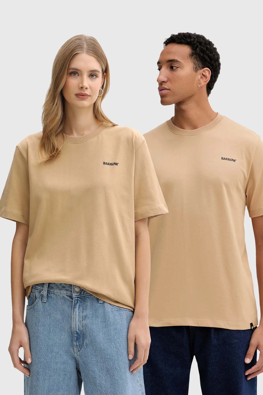 Barrow tricou din bumbac culoarea verde, cu imprimeu, F5BWUATH070