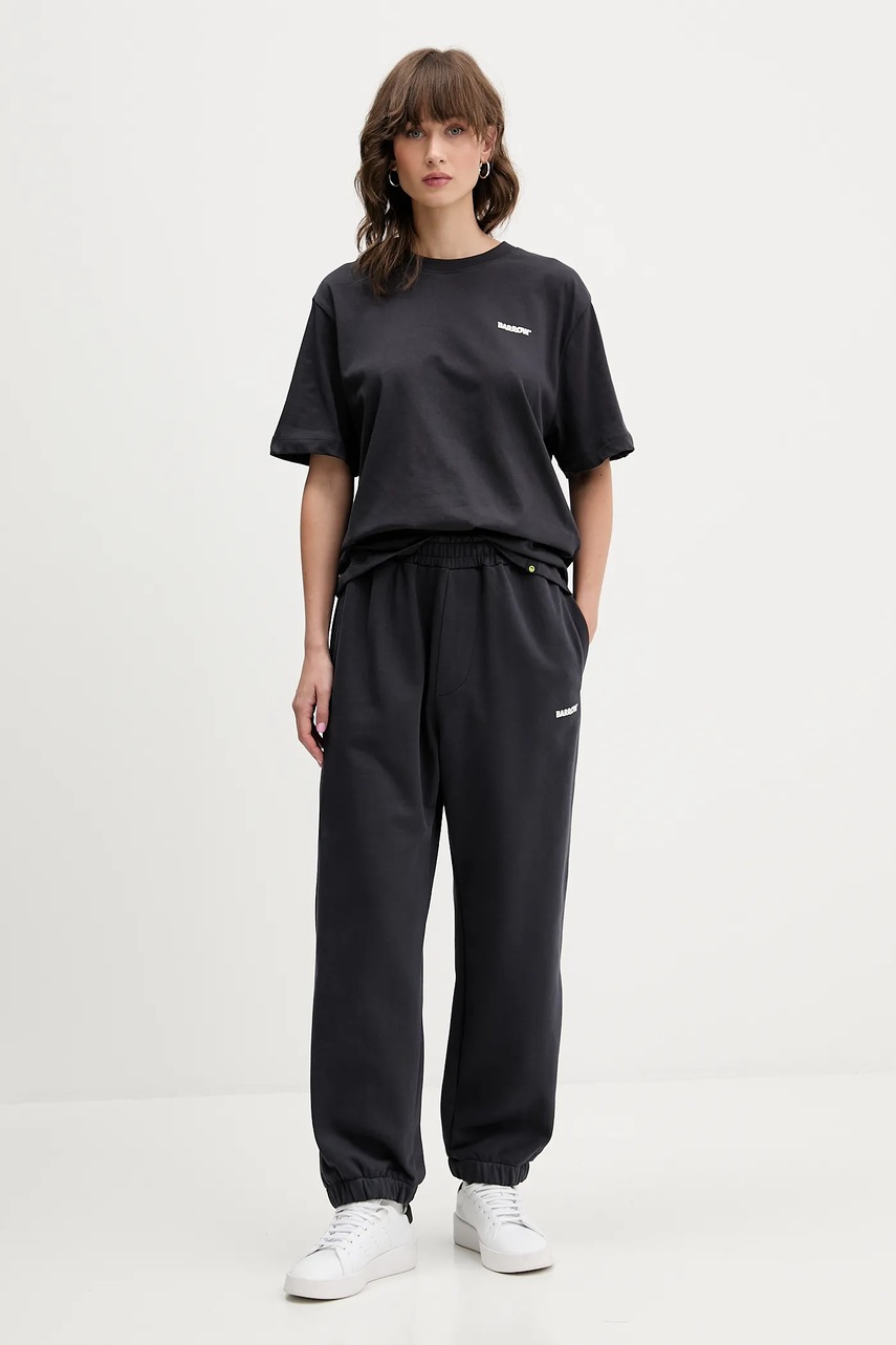 Βαμβακερό μπλουζάκι Barrow χρώμα: γκρι, F5BWUATH070 φωτογραφία