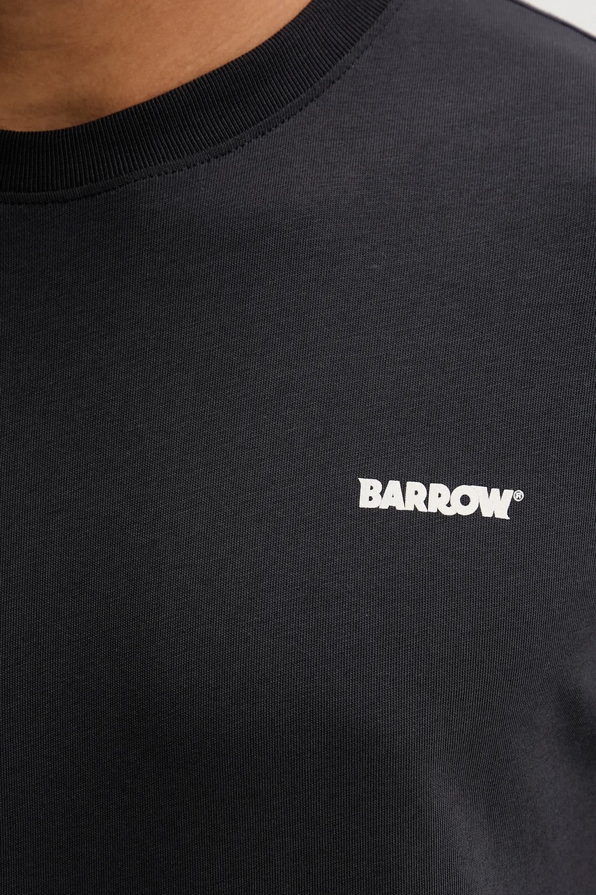Βαμβακερό μπλουζάκι Barrow χρώμα: γκρι, F5BWUATH070 φωτογραφία