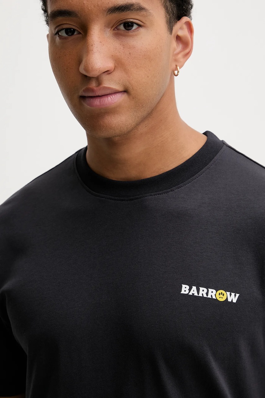 Βαμβακερό μπλουζάκι Barrow χρώμα: γκρι, F5BWUATH127 φωτογραφία