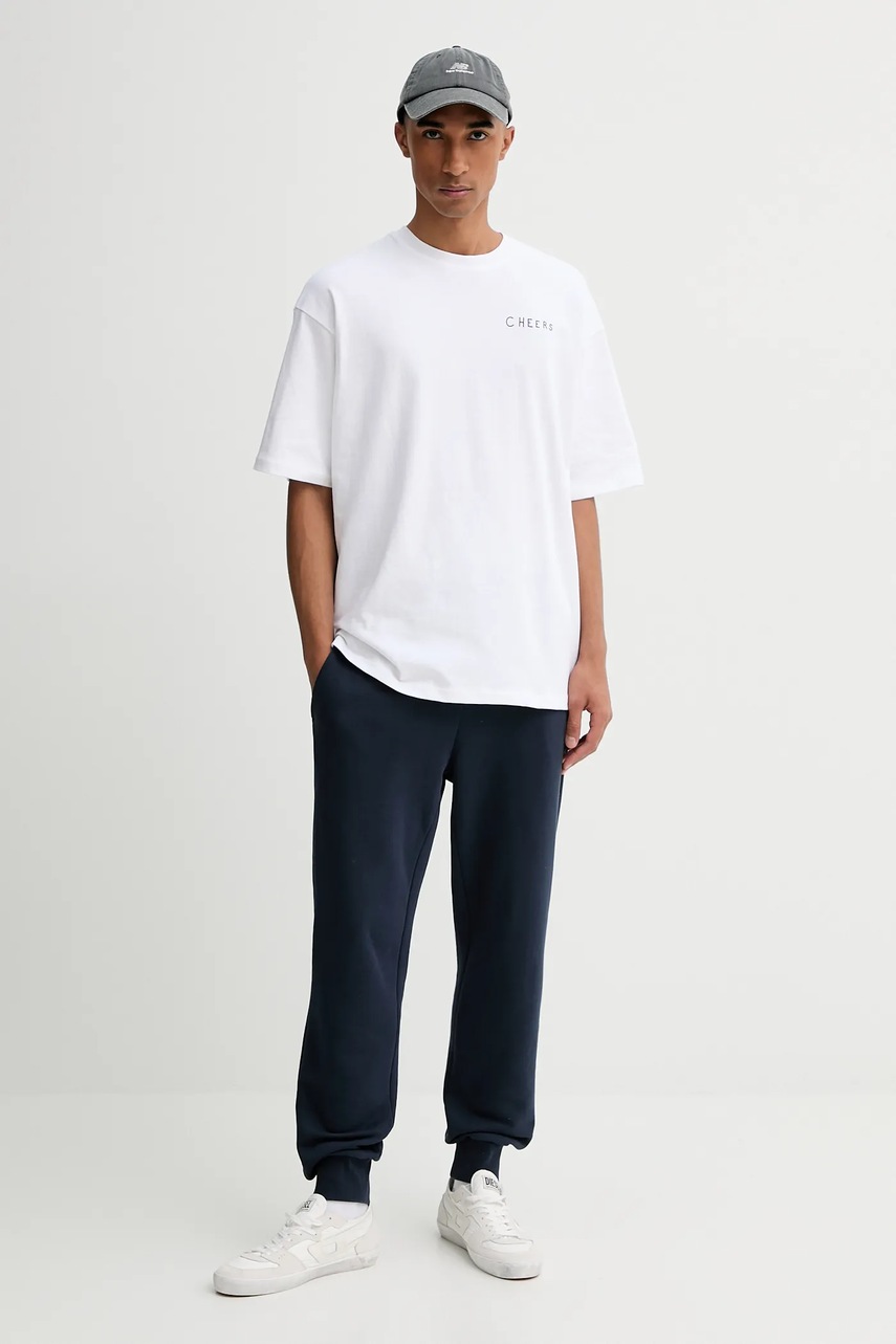 Хлопковая футболка Kaotiko цвет белый с принтом AR025-01S-G002